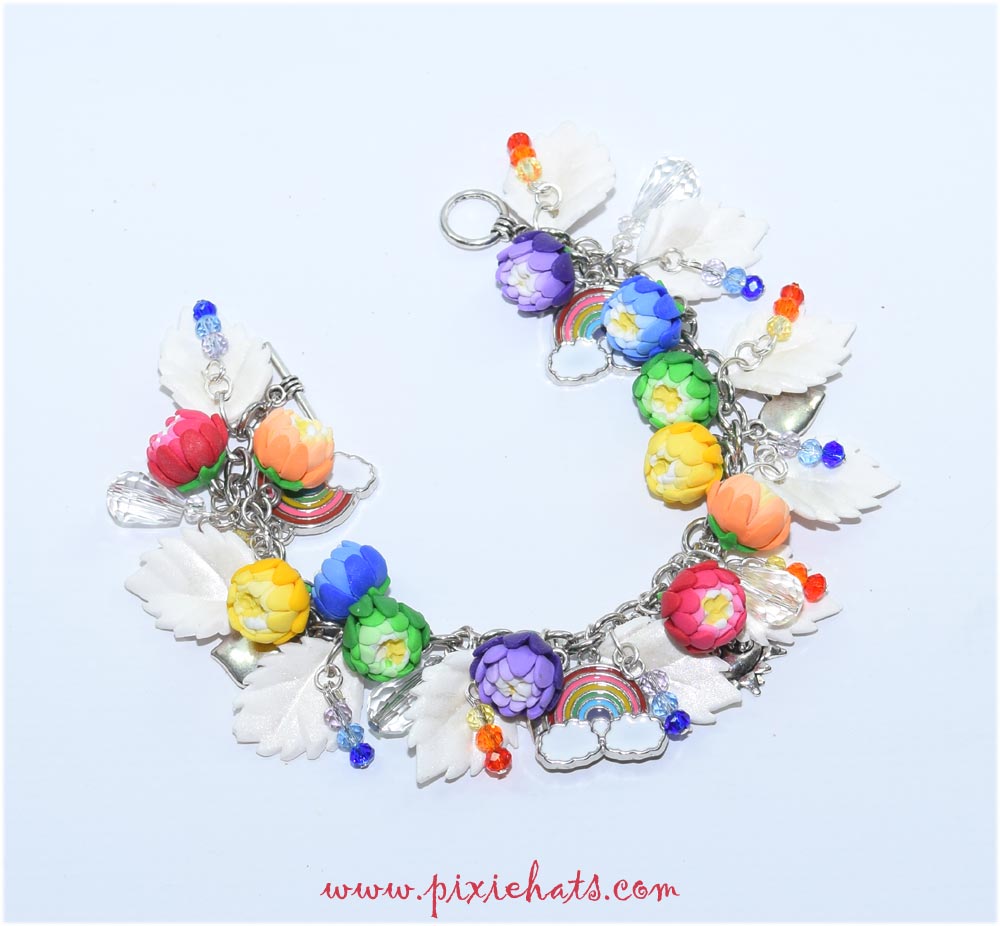 Rainbow pride jewellery bracelet